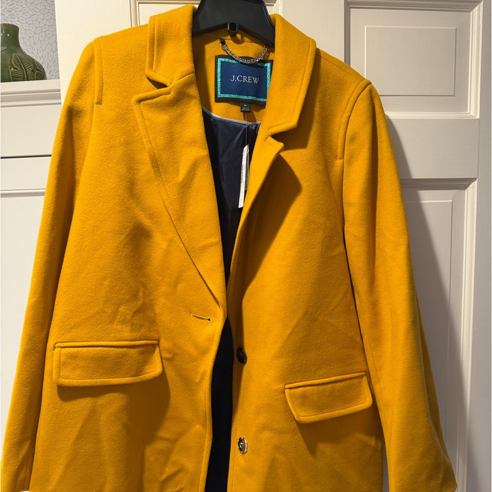 Mustard J.Crew Coat - Picture 2 of 9